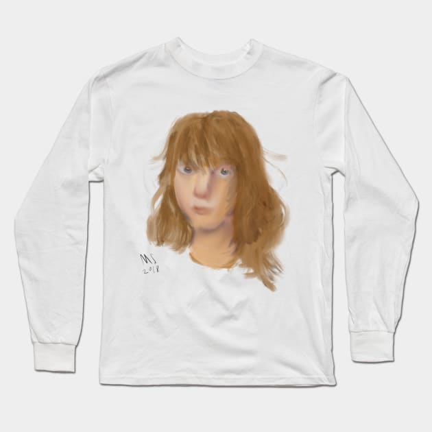 Digital oil painting- procreate Long Sleeve T-Shirt by Thedisc0panda